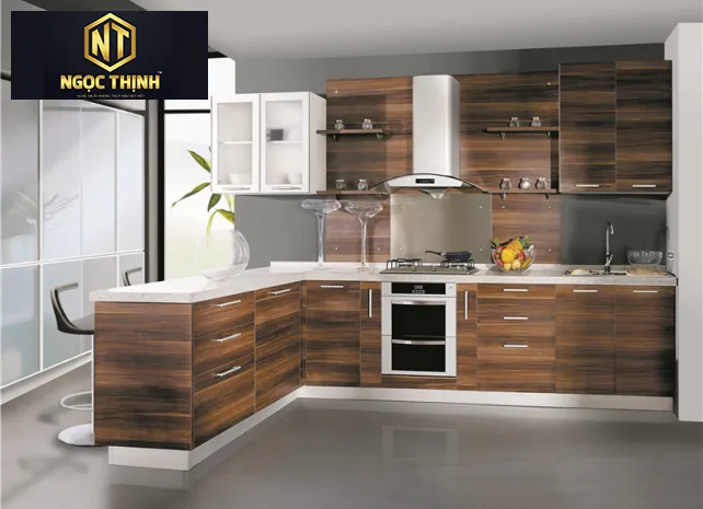 Xưởng Nội Thất Ngọc Thịnh  Long Thành - Tủ bếp gỗ công nghiệp Melamine - TBNT 16